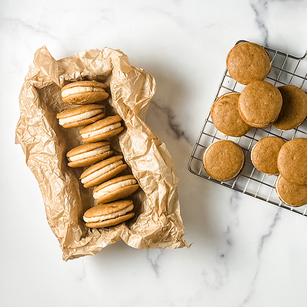Spiced Whoopie Pies with Tahini Frosting - Joyva