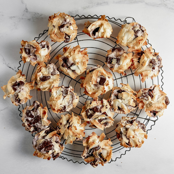 Chocolate Cherry Coconut Macaroons - Joyva