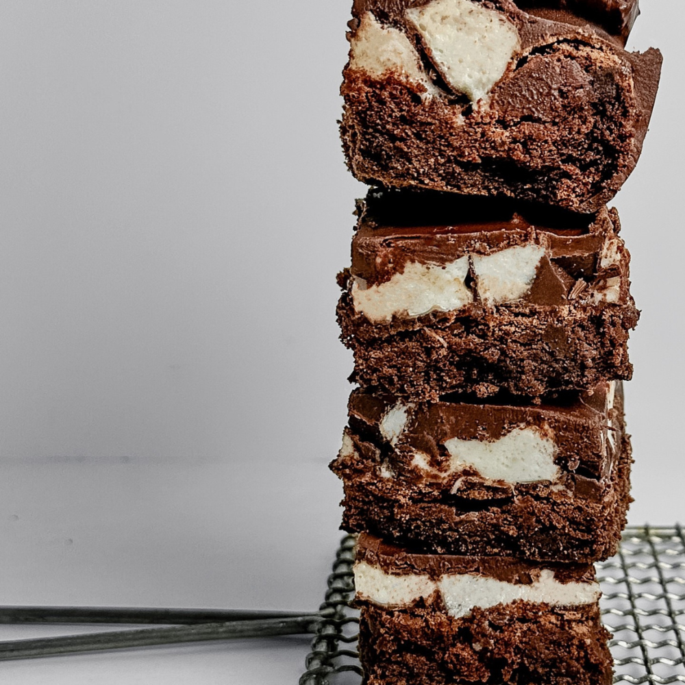 Marshmallow Twists Flourless Brownies Joyva