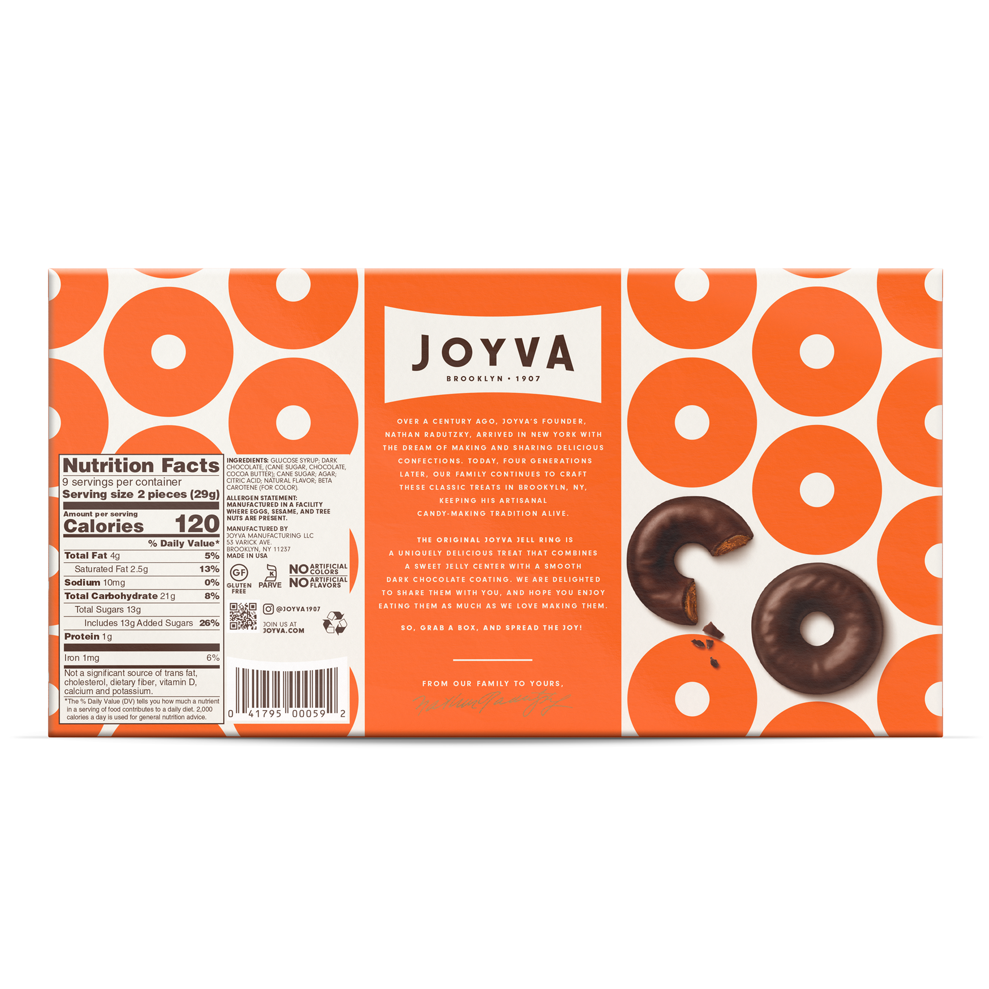 Orange Jell Rings - Joyva Orange Jell Rings - Joyva