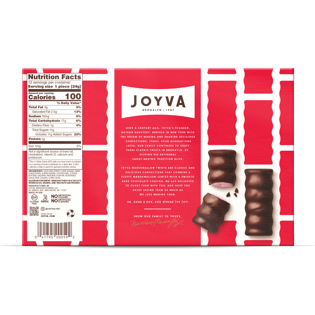 Cherry Marshmallow Twists containing 9.00oz