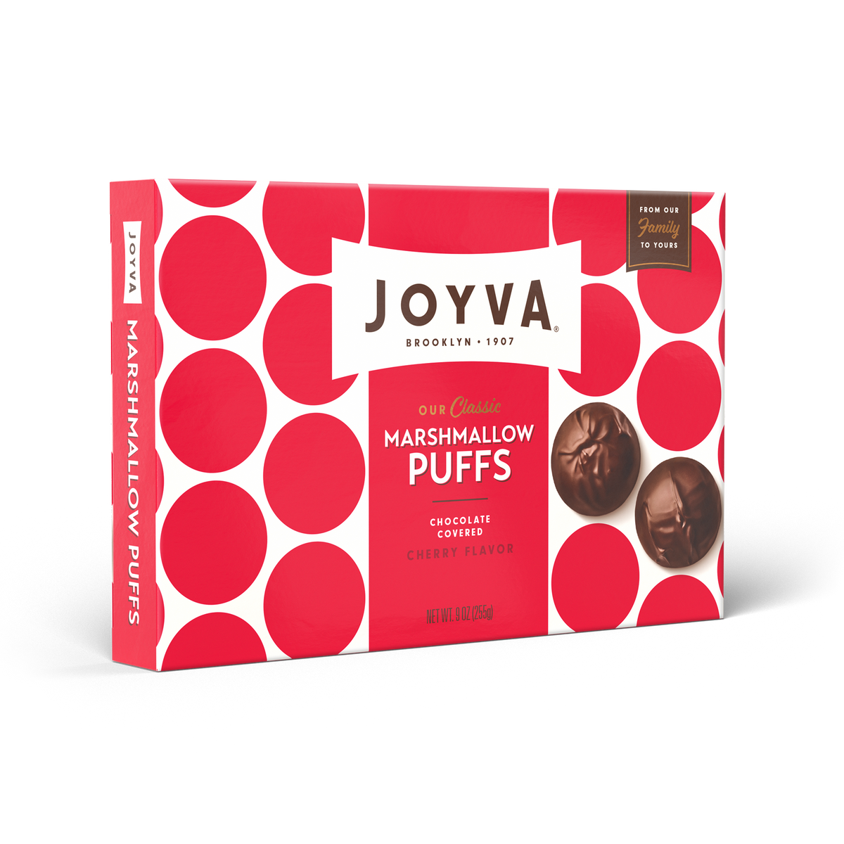 Cherry Marshmallow Puffs containing 9.00oz